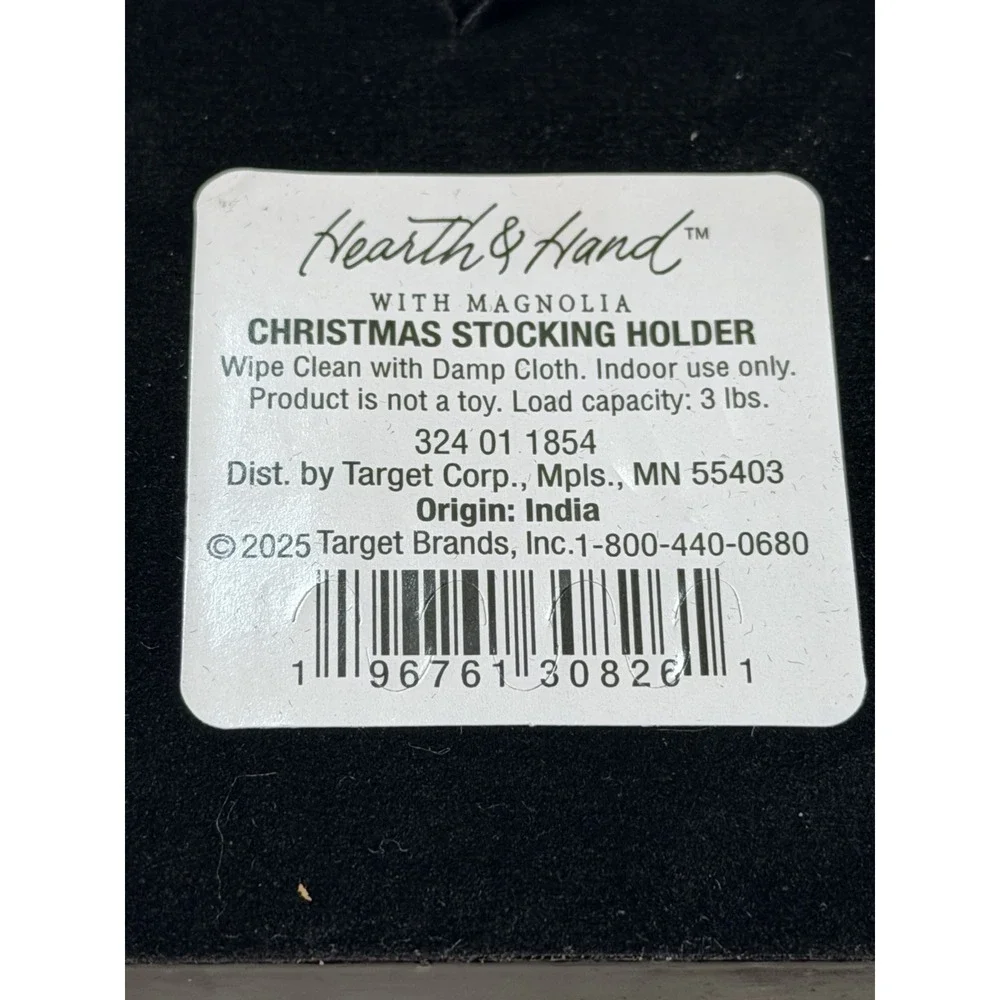 Stocking Holder Black - Hearth & Hand™ with Magnolia (3040)
